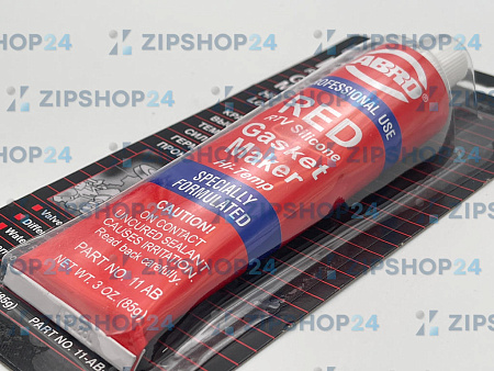 Герметик-прокладка "ABRO MASTERS" высокотемпературный красный силикон 85гр.